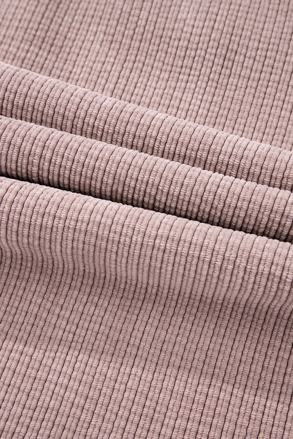 Corduroy Textured Double Chest Pocket Button Up Shacket