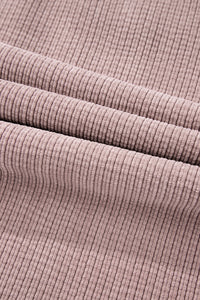 Corduroy Textured Double Chest Pocket Button Up Shacket