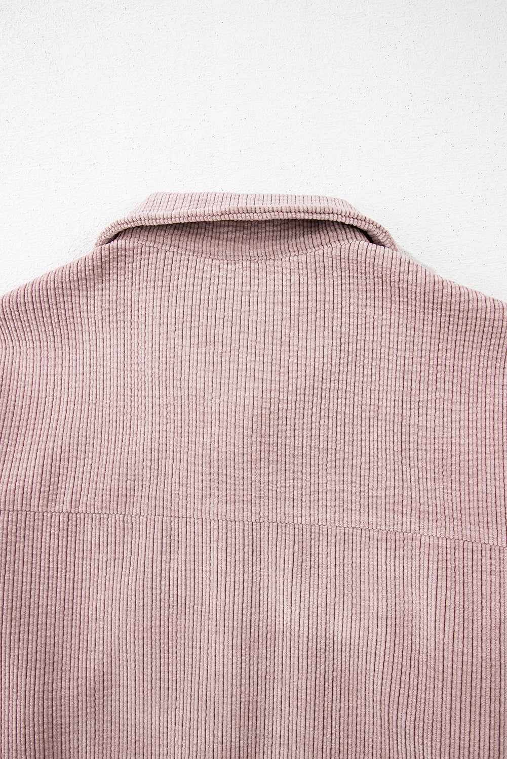 Corduroy Textured Double Chest Pocket Button Up Shacket