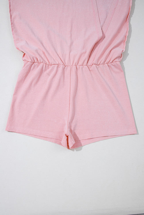 Mineral Wash Cotton Sleeveless Top and Skort Set