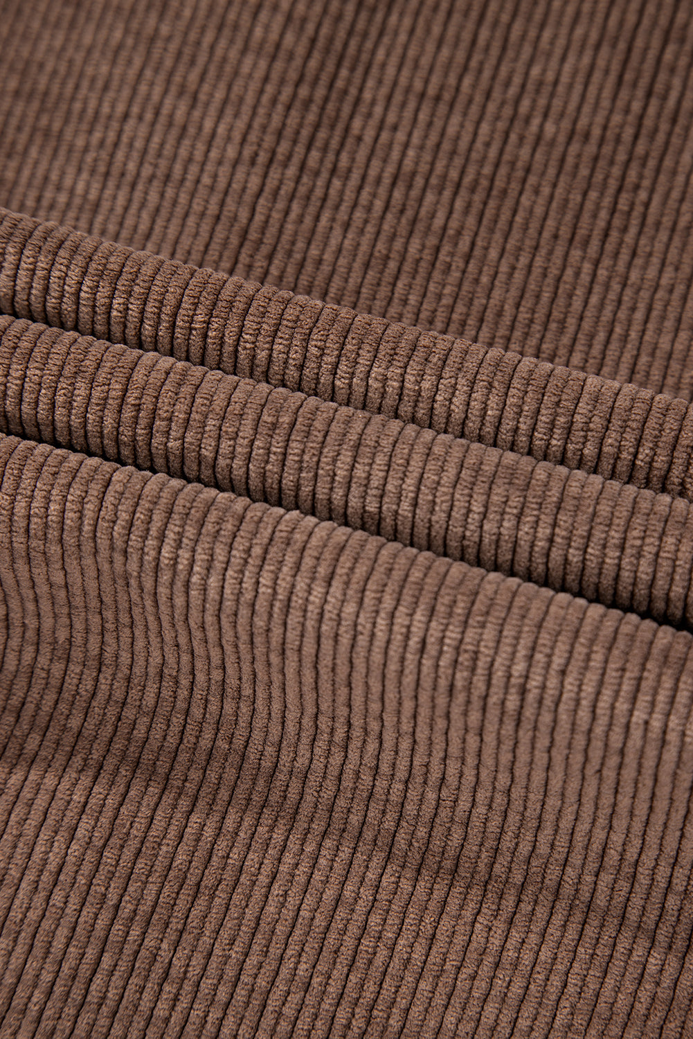 Corduroy Textured Double Chest Pocket Button Up Shacket