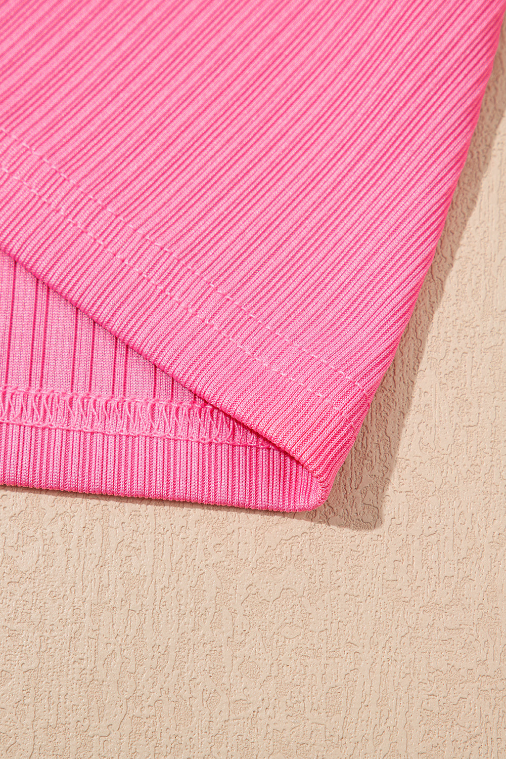 Pink Textured Ruffle Crop Top and Long Skirt Two Piece Set