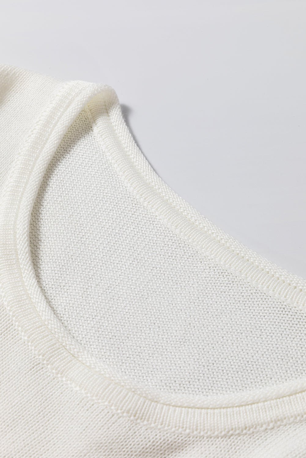 White COFFEE BEACH REPEAT Graphic Knit Sweater