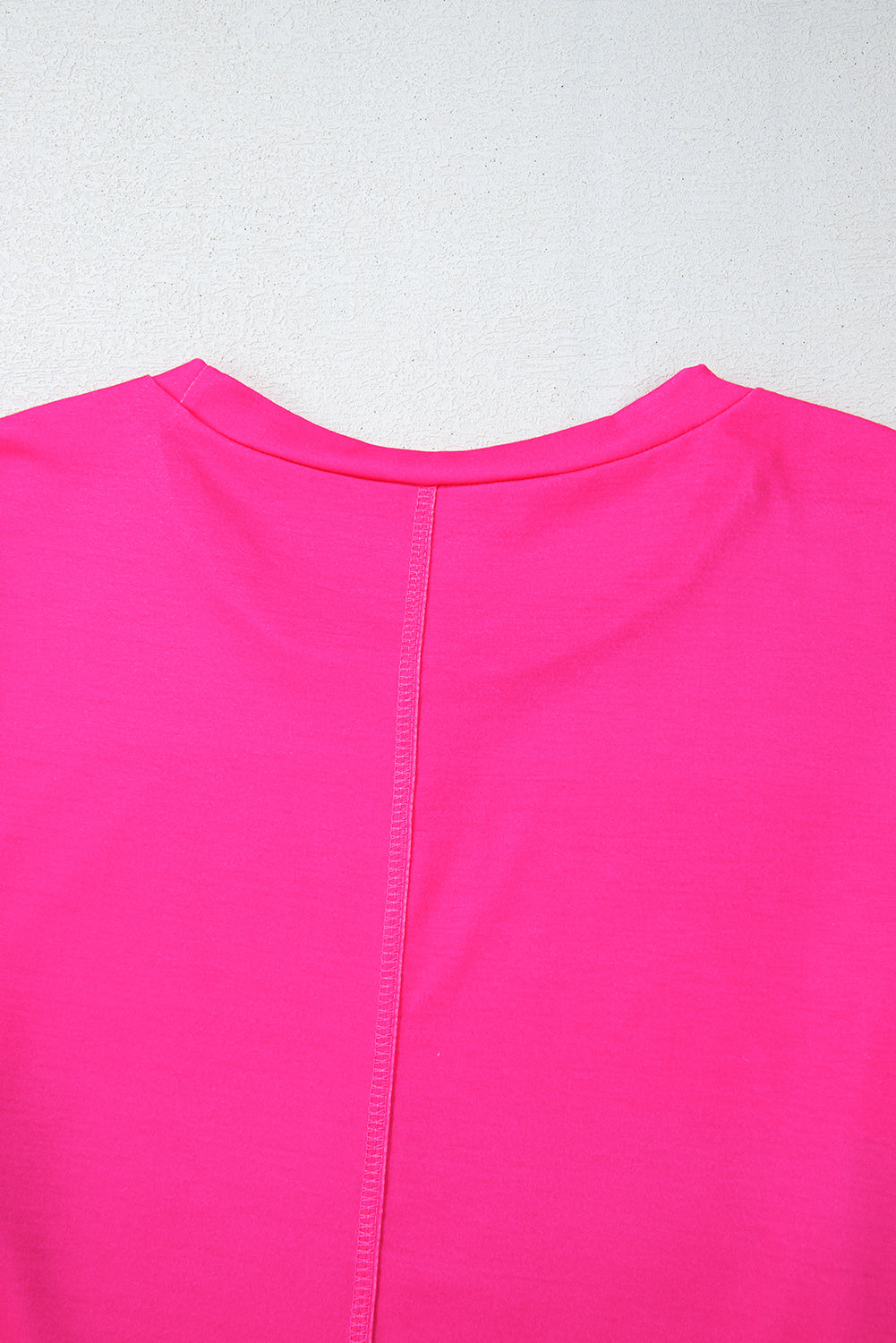 Green and Pink Striped Drop Shoulder Lightweight Long-sleeve Knit Top