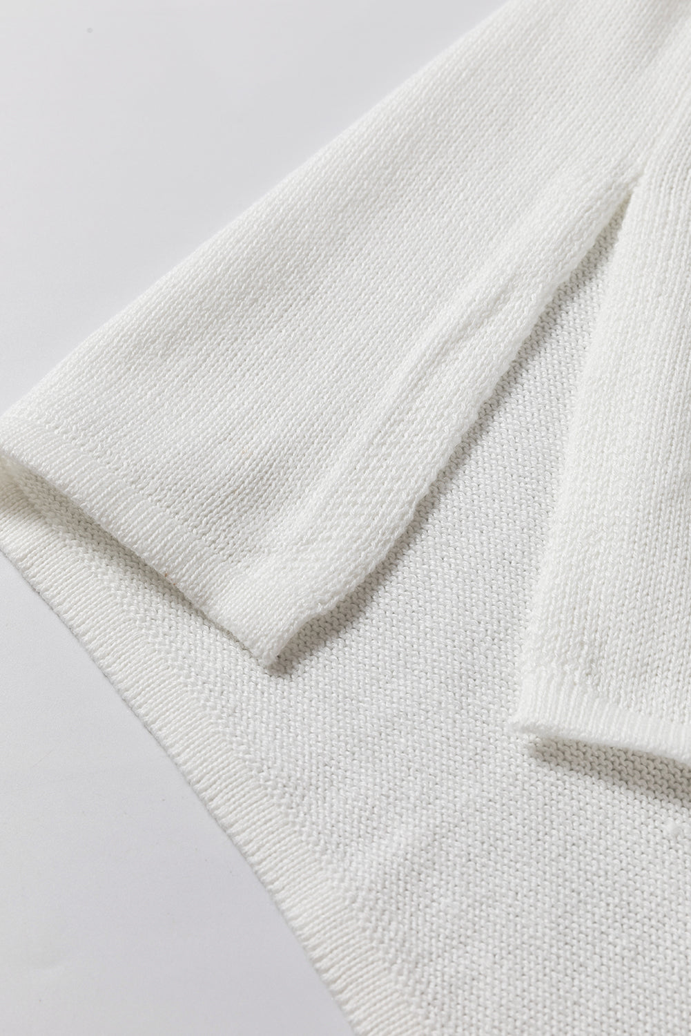 White COFFEE BEACH REPEAT Graphic Knit Sweater