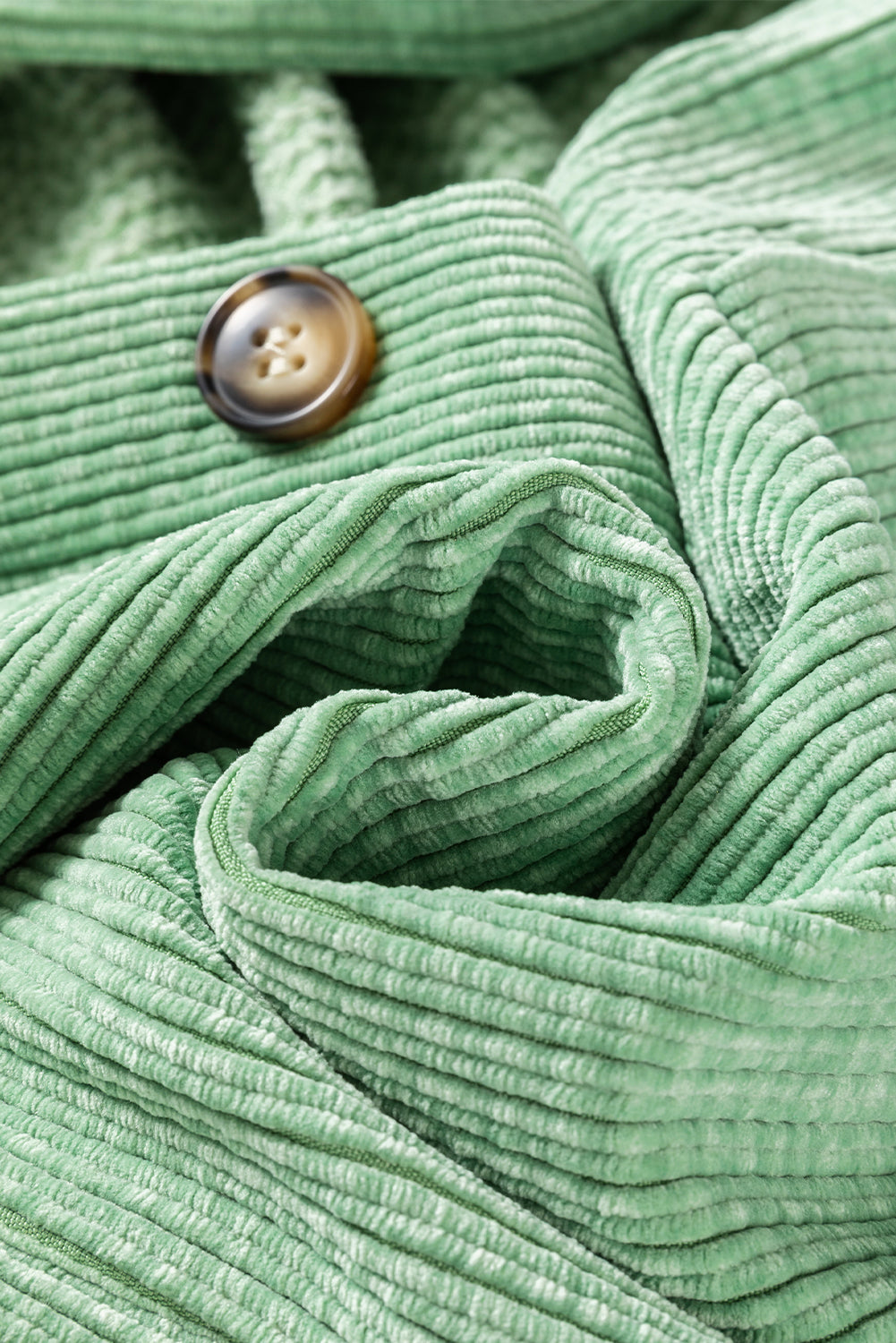 Soft Sage Button Up Textured Shacket