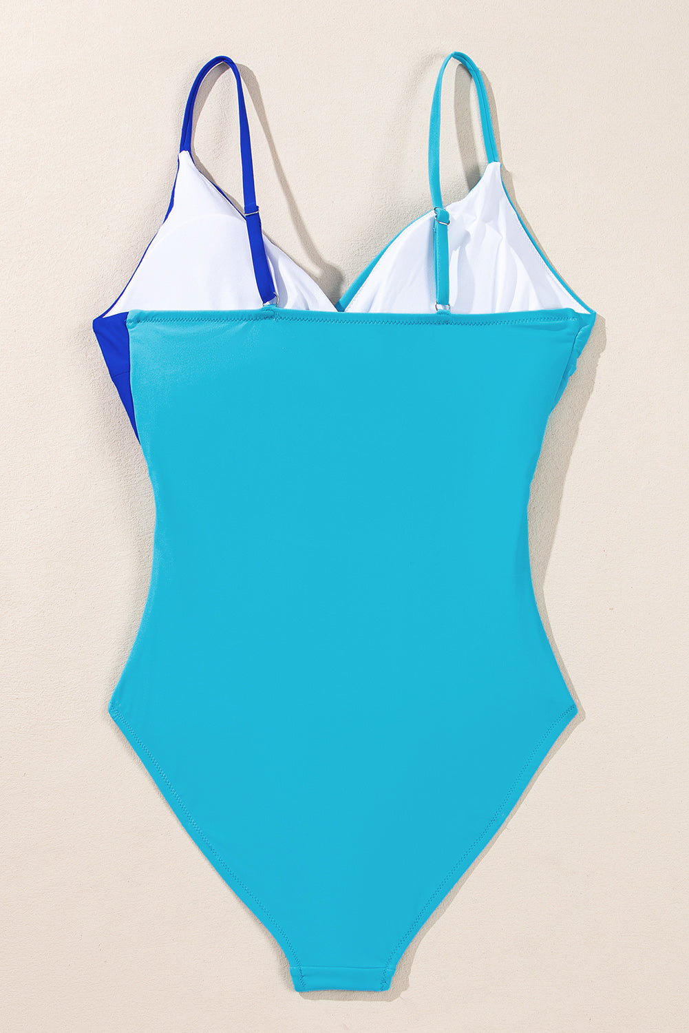 Pink and Black Crossover Cutout One Piece Padded Swimsuit