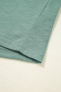 Metallic Shine Trim Scoop Neck Tank Top
