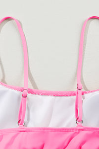 Multi-Color Striped Elastic Band Bikini 2-Pc Set
