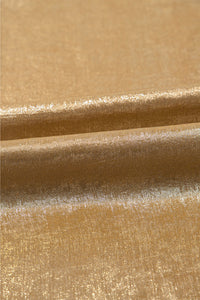 Gold Metallic Textured Round Neck Sleeveless Top