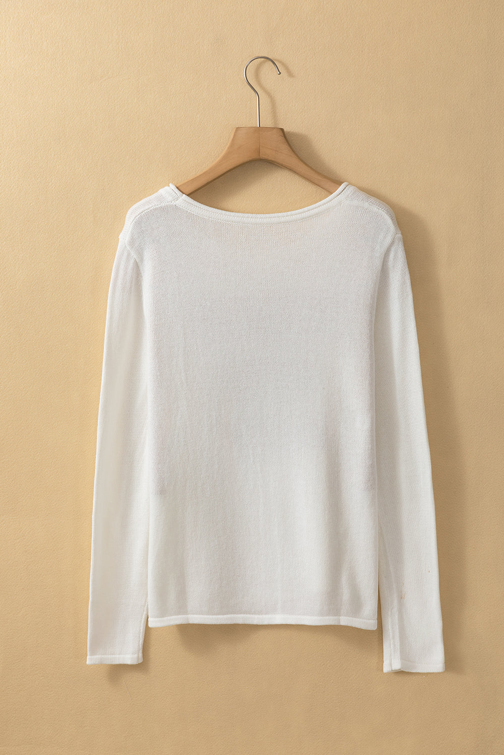 White COFFEE BEACH REPEAT Graphic Knit Sweater