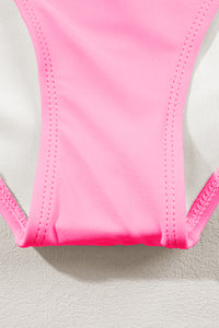 Multi-Color Striped Elastic Band Bikini 2-Pc Set