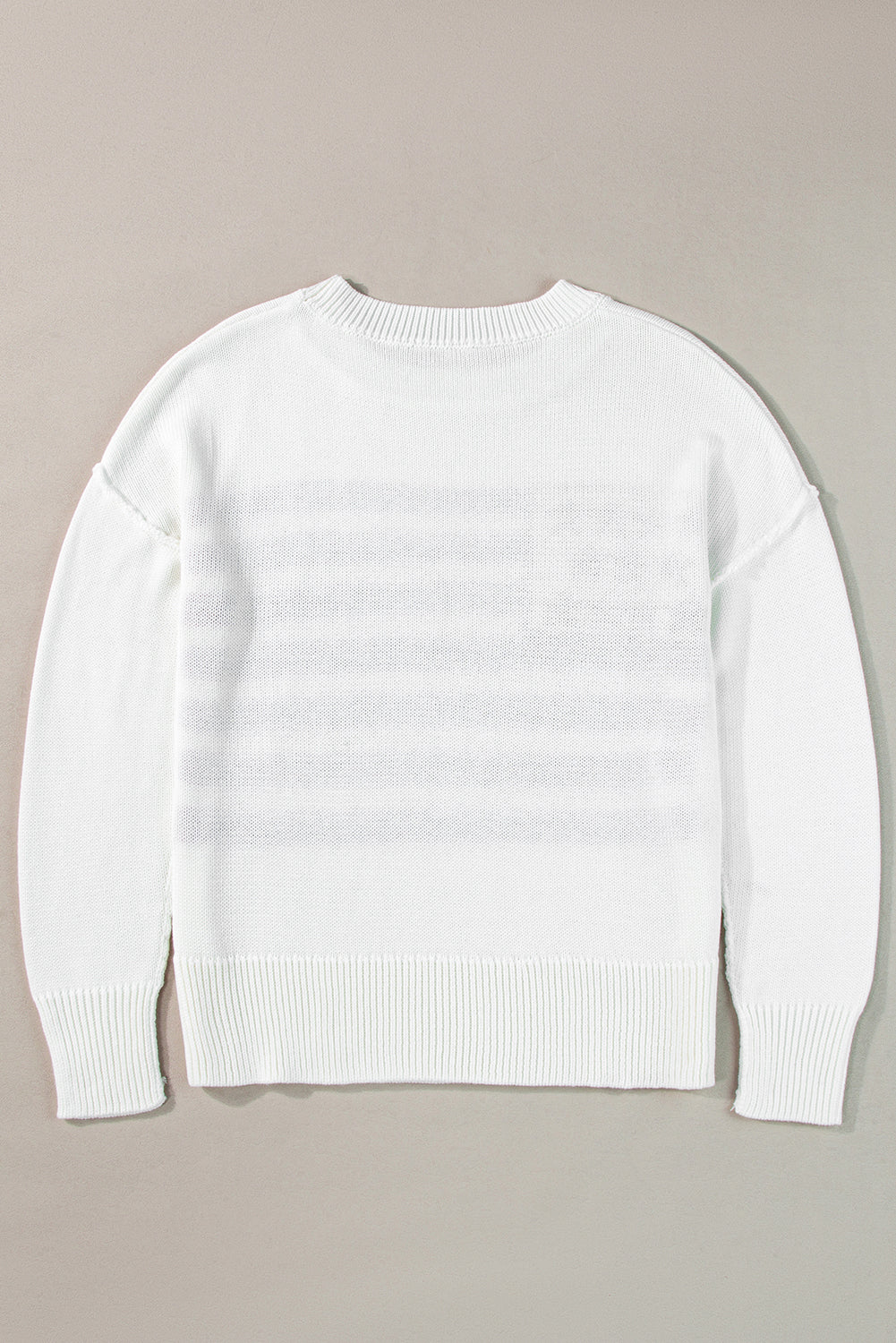 White American Flag Cable Knit Sweater
