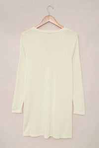 Buttercream Long Button Down Knit Cardigan