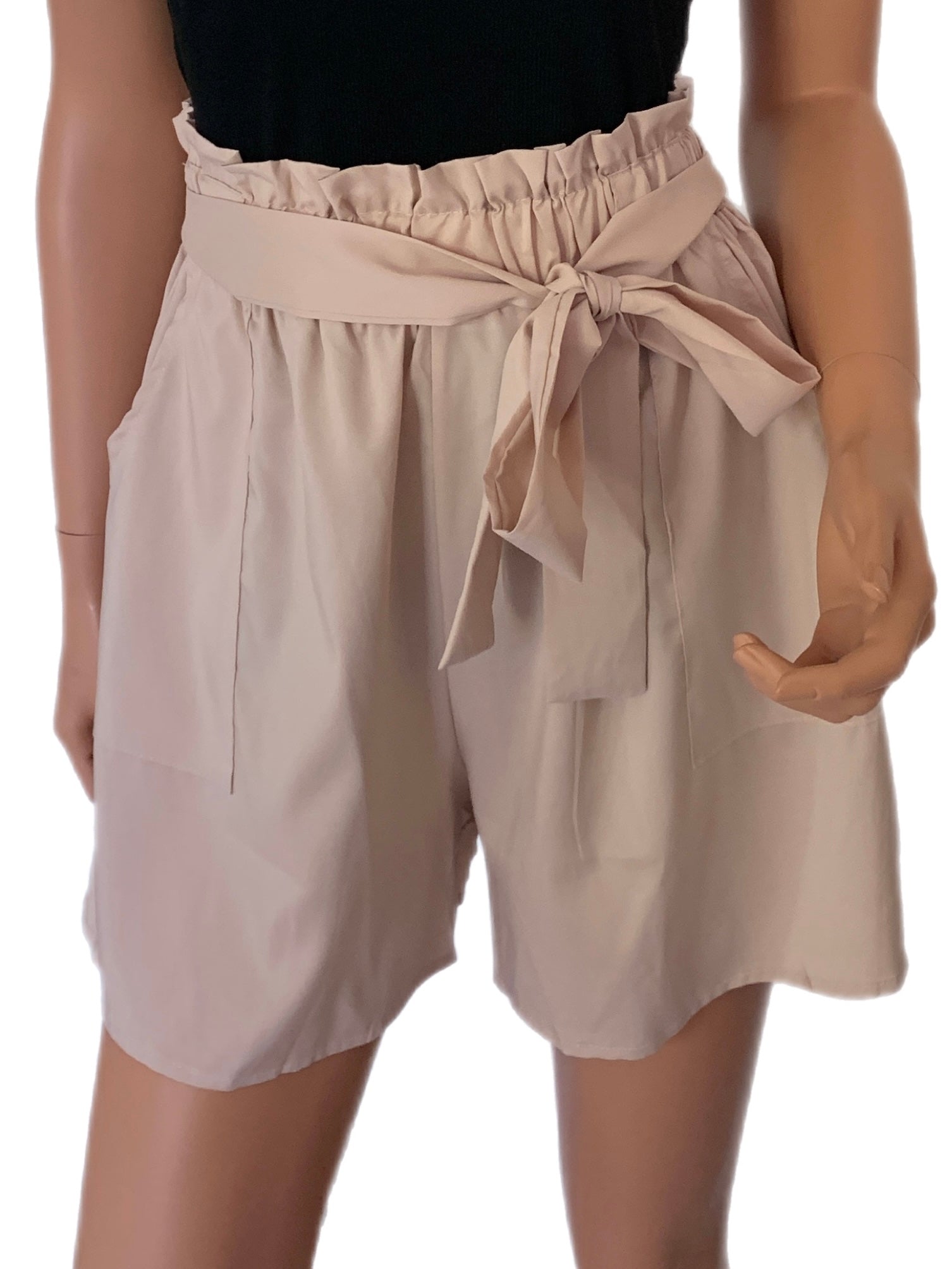 Blush Champagne Paper Bag Shorts