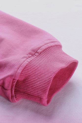 Pink Gradient Hooded Sweatshirt