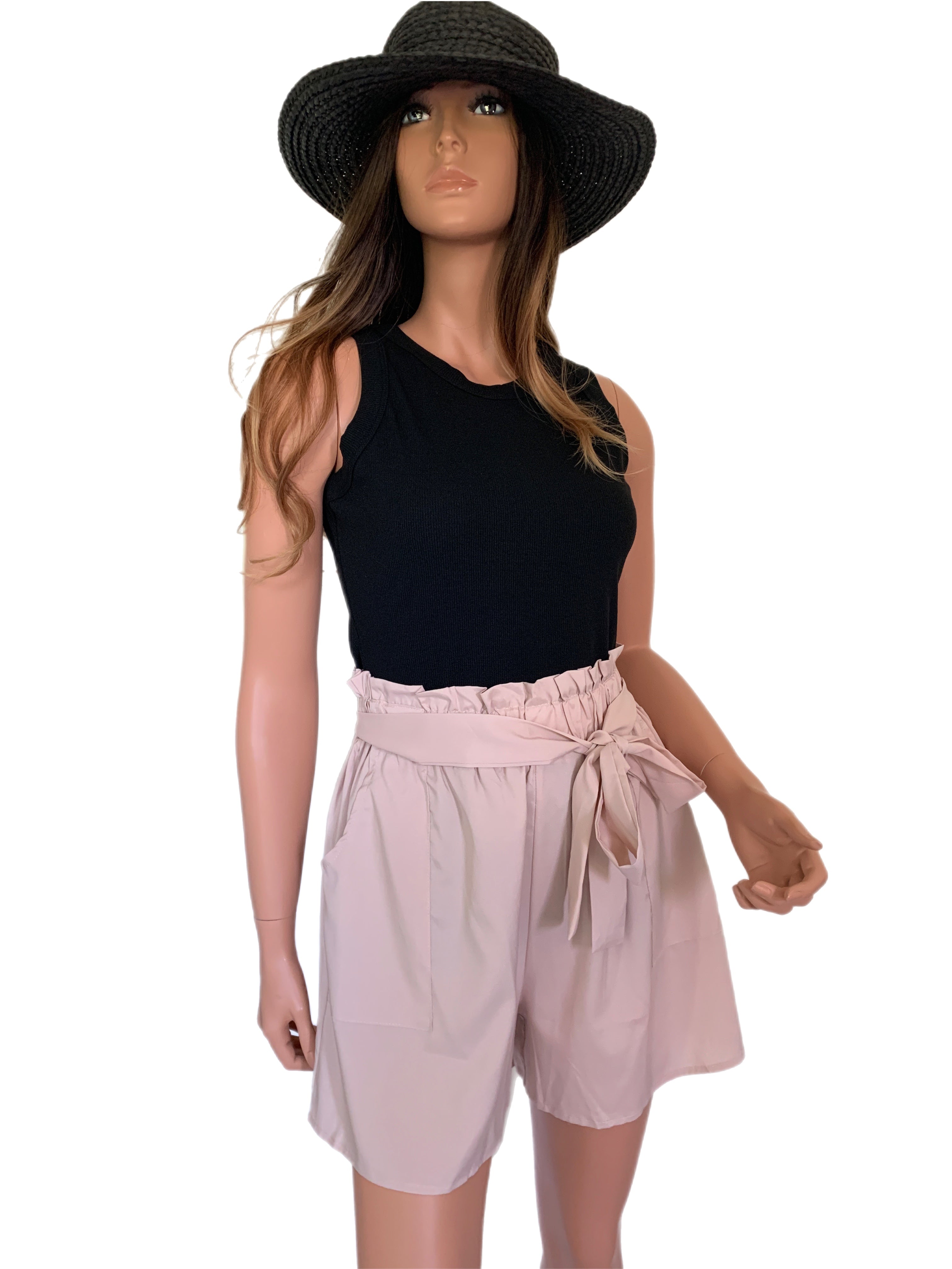 Blush Champagne Paper Bag Shorts