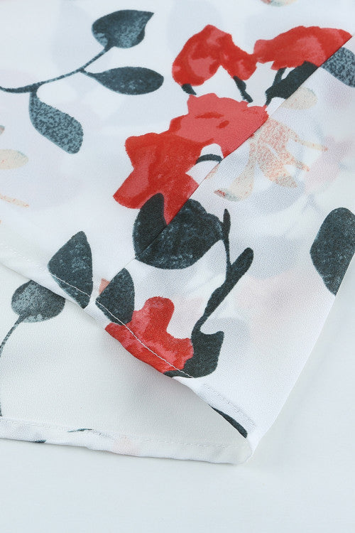 Sienna Floral Button Up Short Sleeve Blouse