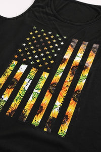 Black Sunflower Flag Tank