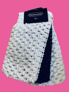 Black and White Crochet Headbands