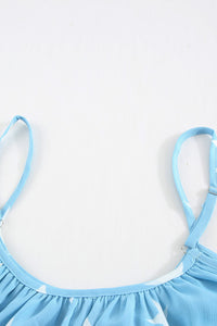 Stars In The Blue Sky Spaghetti Strap Tank Top
