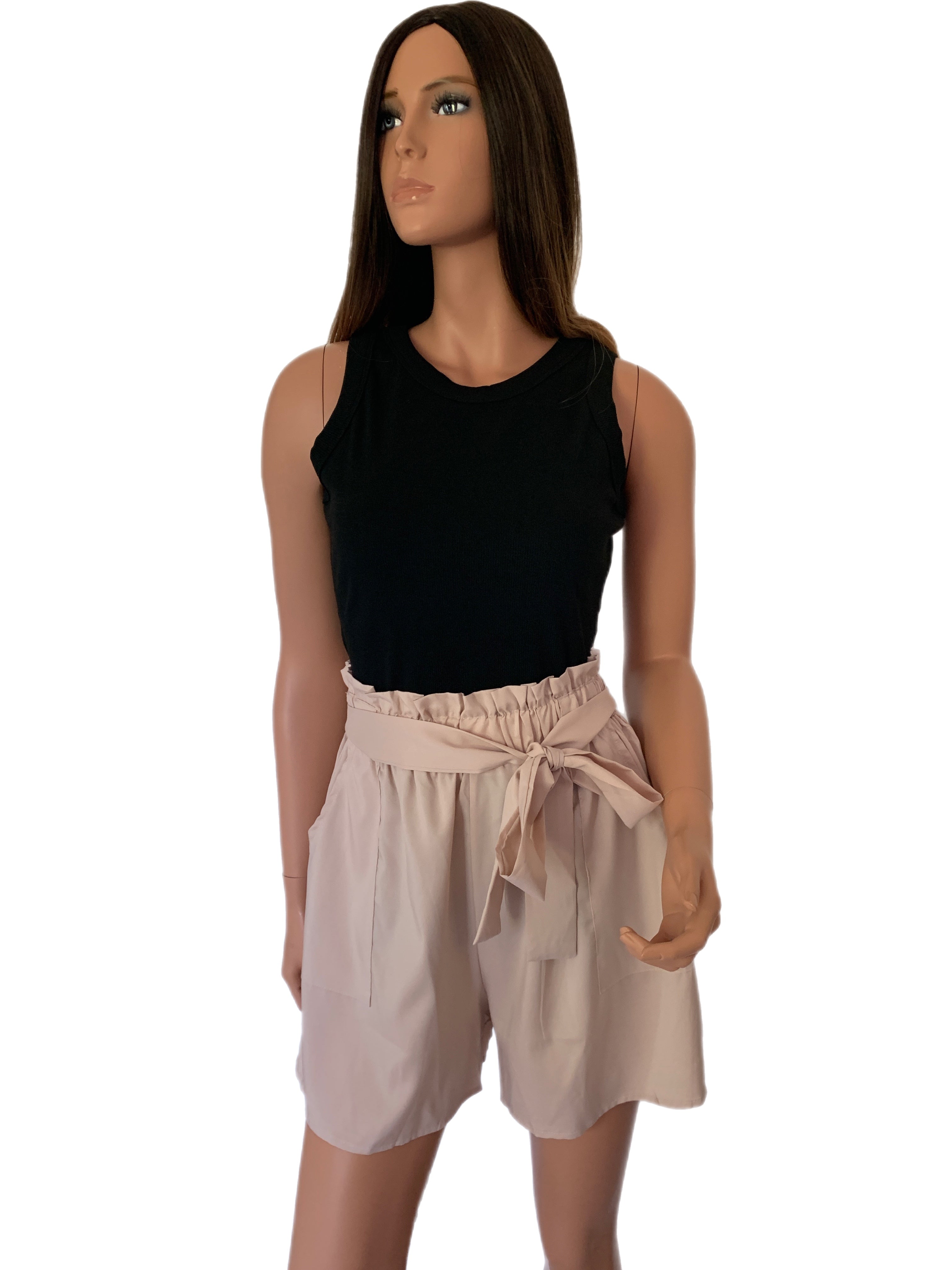 Blush Champagne Paper Bag Shorts