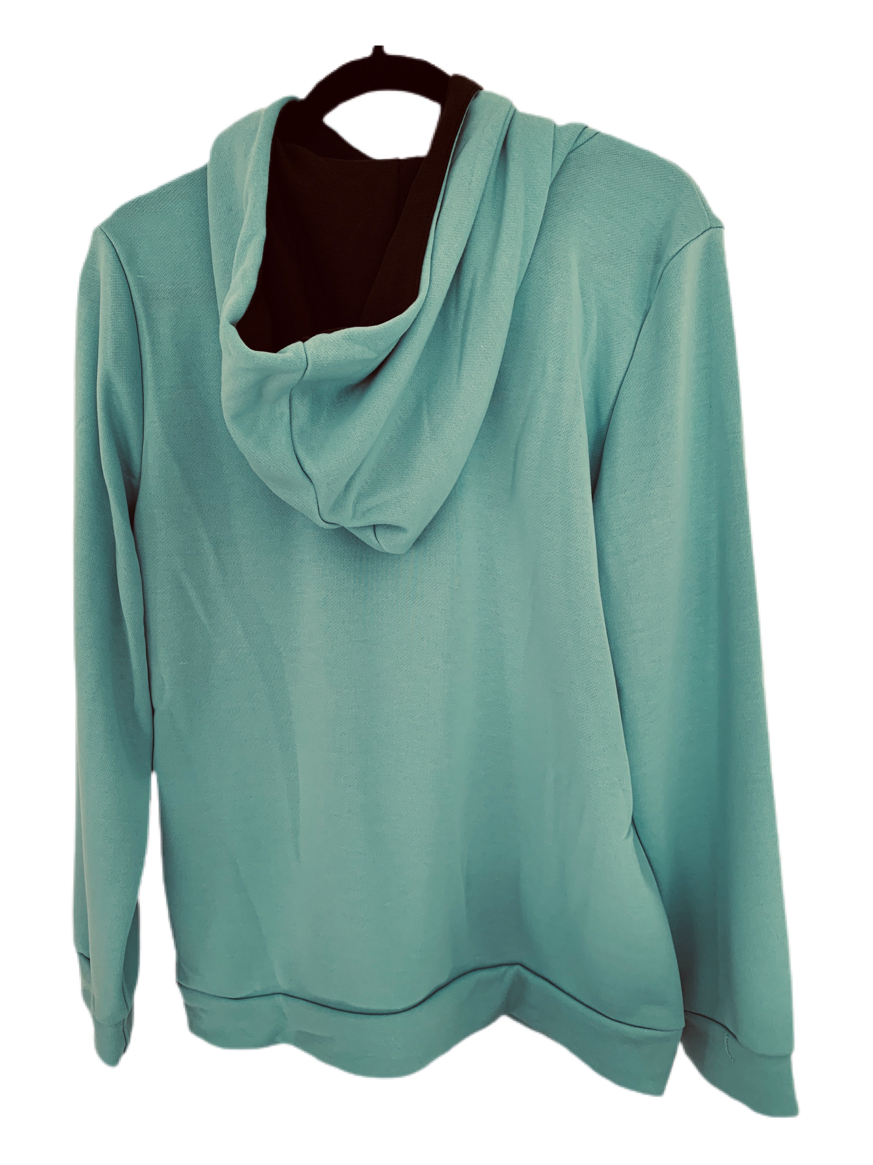 Seafoam Green Faith Hope Love Hooded Sweatshirt