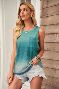 Green Ombre Tank Top