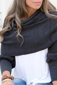 Charcoal Knit Sweater Scarf  This sweater scarf can be worn in so many ways!! 