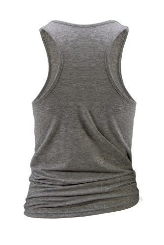 Gray Tank With Sunflowered Skull