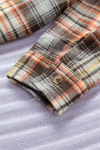 Fall Harvest Plaid Button Up Shirt