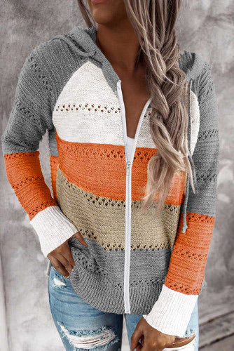 •Beautiful Fall colors  •Soft knit full zip sweater  •Layer to have many different looks!   