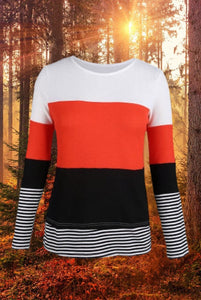 Colors of Fall Waffle Knit Top