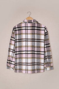 Pink Plaid Flannel Shacket