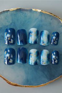 Ocean Navy Acrylic Nail Set