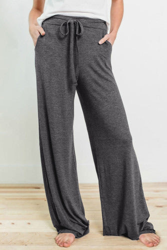 Soft stretch gray knit lounge pants. Very stretchy and loose fitting. Runs bigger and are super long!