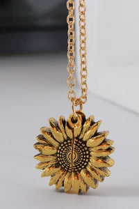 You Are My Sunshine Sunflower Necklace