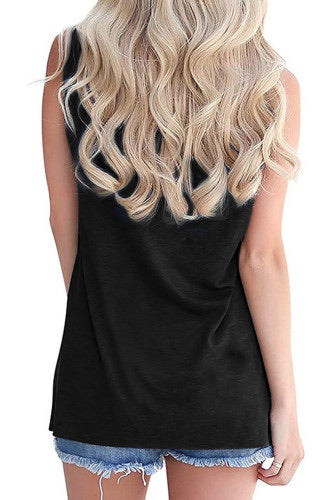 Black Sunflower Flag Tank