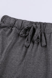 Gray Drawstring Lounge Pants
