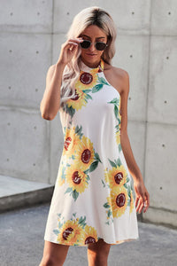 Cool Cotton Sunflower Mini Dress