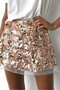 Copper/Gold Bling Bling Shiny Party Skirt