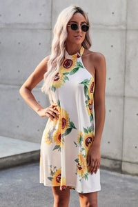 Cool Cotton Sunflower Mini Dress