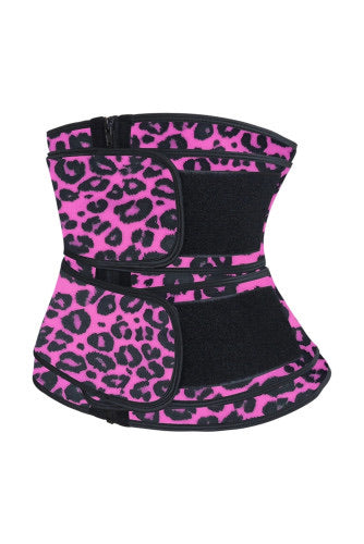 Bright Pink Leopard Print Corset