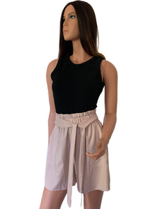 Blush Champagne Paper Bag Shorts
