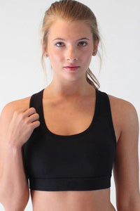 Black Pocket Sport Bra