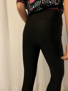 Black High Rise Tight Leggings with Waist Cincher