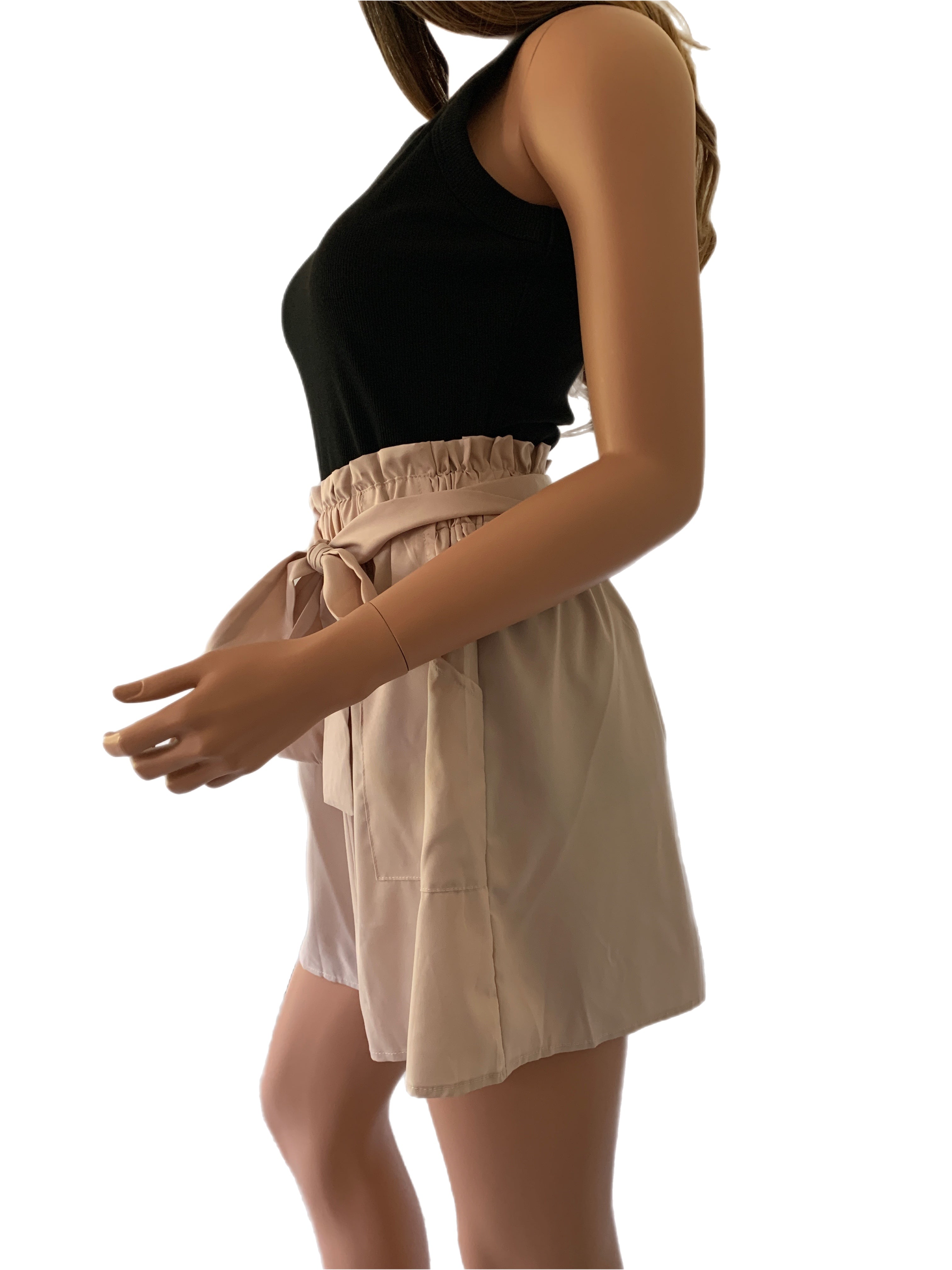 Blush Champagne Paper Bag Shorts
