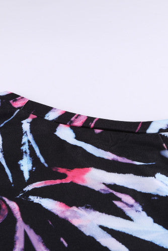 Black Pastel Splash Knit Pullover