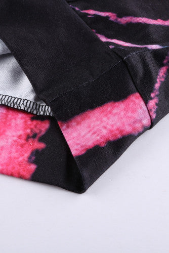 Black Pastel Splash Knit Pullover