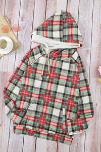 Holiday Plaid Lightweight Double Hoodie